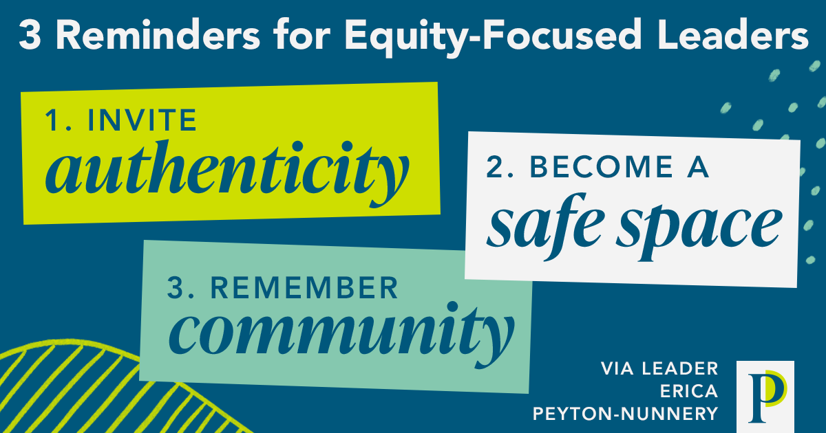 3 reminders for equity-focused leaders – Principal Project